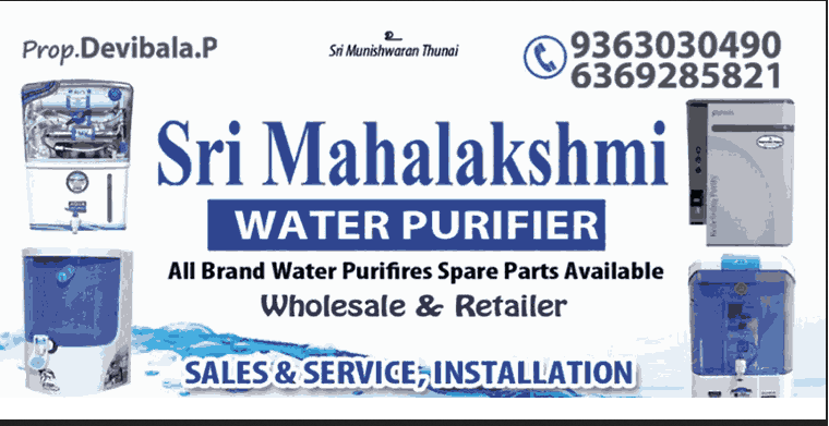 Sri Mahalakshmi RO water purifier dealers in devikapuram